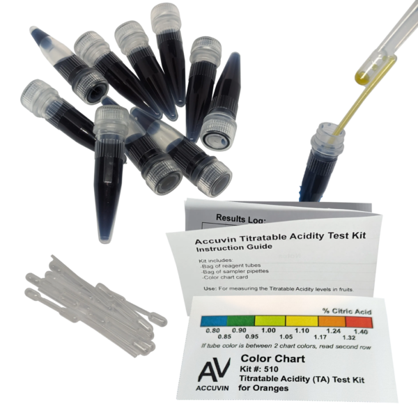 Orange Titratable Acidity (TA) Test Kit