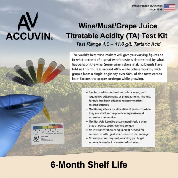 Wine Testing Kit for Titratable Acidity (TA) - Image 2
